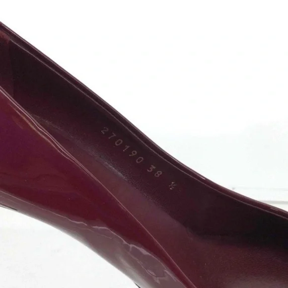 Gucci Burgundy shoes SIZE: 38.5 - Picture 5 of 6